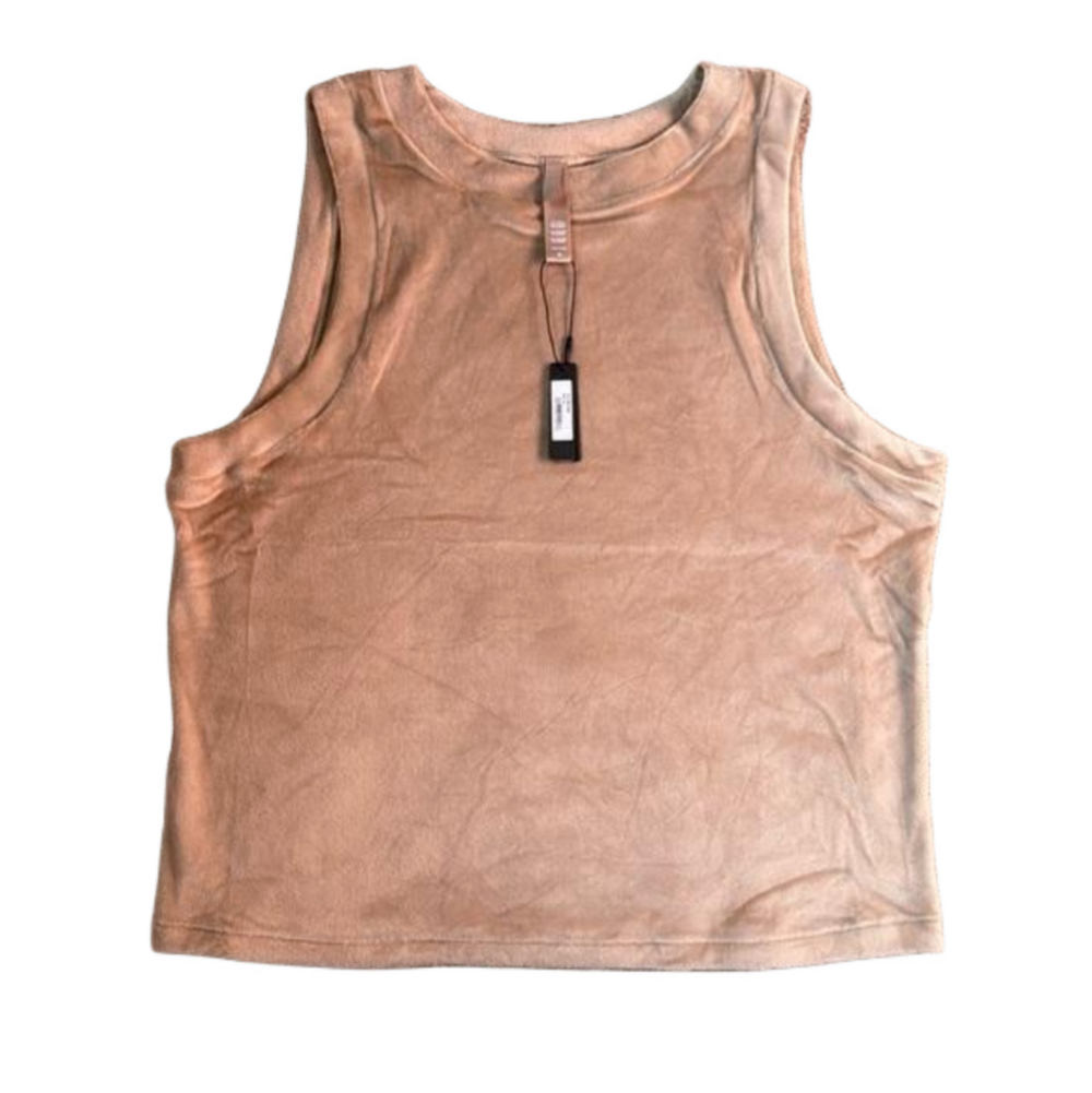 Skims XL Velour Tank Top Honey NWT $54 MSRP